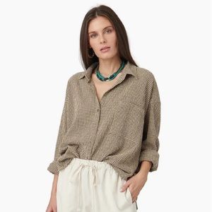 Xirena Jordy Shirt, XL, Toffee color. New long sleeve button up shirt.